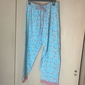Munki Munki size medium lightweight flannel with sock monkeys.  Pants only